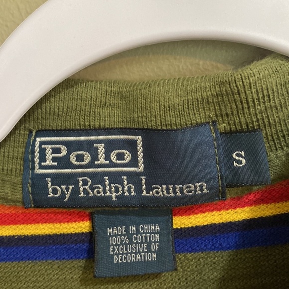 Polo by Ralph Lauren Men’s Size S Red, Green, Yellow, Blue, Orange Striped Polo - Picture 2 of 5